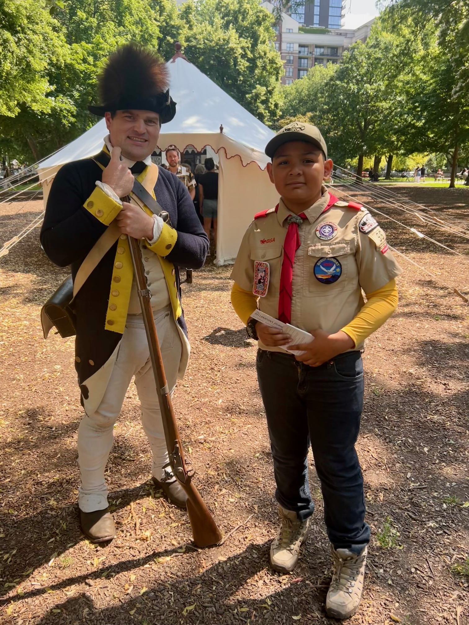 Look Who Pitched George Washington's Tent